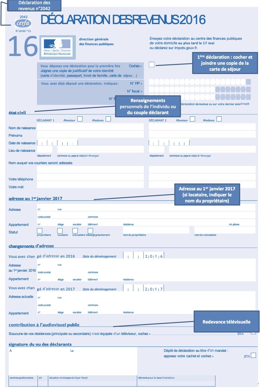 Fill Out Your First Tax Return In France Welcome To France